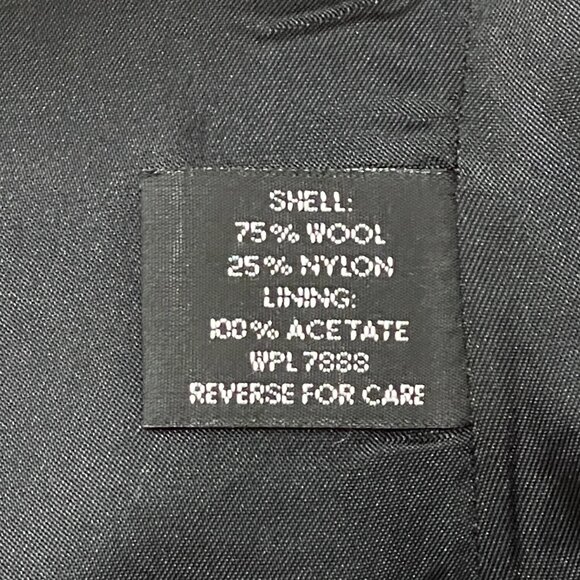 Bromley 6P Petite Coat Black White Tweed Wool Blend - Picture 8 of 8